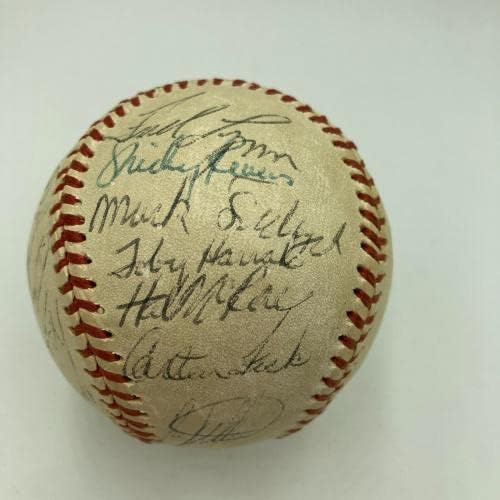 1976 קבוצת משחק הכוכבים של כל הכוכבים חתמה על בייסבול עם תורמן מונסון JSA COA - כדורי בייסבול חתימה