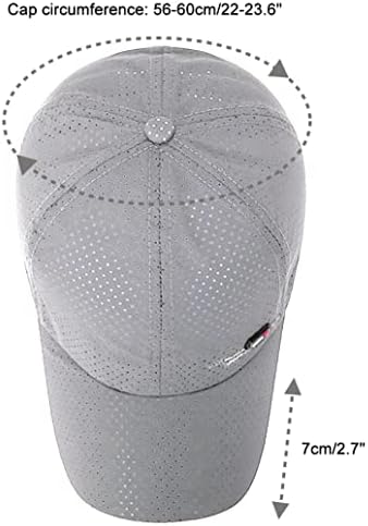 GLAMORSTAR ייבוש מהיר כובע בייסבול נושם כובע רשת חיצוני כובע ספורט נסיעות יבש מהיר
