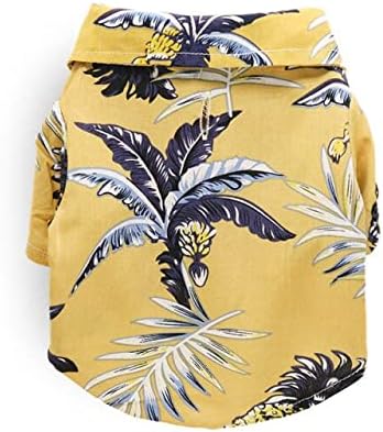 חולצות כלבים זבורו בגדים מודפסים מעיל חוף קיץ אפוד בגדים מחמד חולצה פרחונית הוואי לחתול קטן כלב חתול