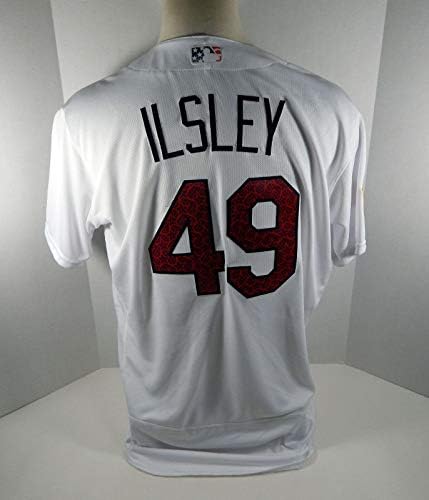 2017 St. Louis Cardinals Blaise Ilsley 49 משחק הונפק כוכב כוכב לבן ג'רזי - משחק משומש גופיות MLB