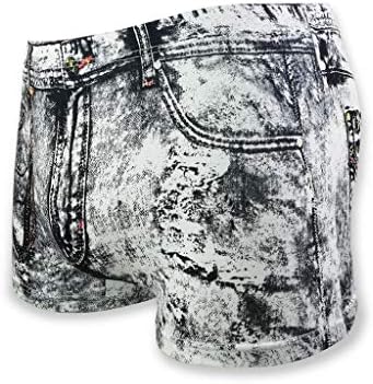 BMISEGM Mens Boxers תחתונים תחתונים מודפסים תחתוני ג'ינס אופנה מכנסיים לגברים סקסים בוקסר מכנסיים קצרים