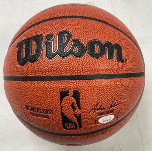 Hakeem Olajuwon חתם על חתימה של וילסון NBA כדורסל JSA - כדורסל חתימה