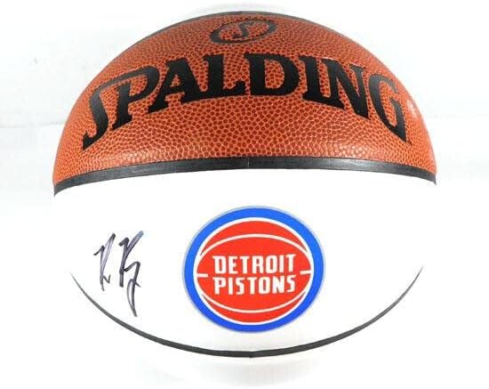 חתימת ברוס בראון NBA פיסטונס חתימה על חתימה על כדורסל פאנל רכב - כדורסל חתימה