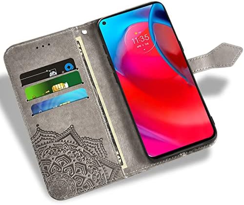 תואם עם מוטו גרם חרט 5 גרם 2021 ארנק מקרה מזג זכוכית מסך מגן להעיף כיסוי אשראי כרטיס מחזיק מעמד נייד